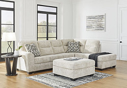  																			Lonoke Parchment Sectional W/ottoma...
																		 