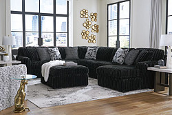  																			Midnight-Madness Onyx Sectional - 4...
																		 
