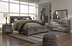  																			Derekson Kg. Panel Bed Room Set - 7...
																		 